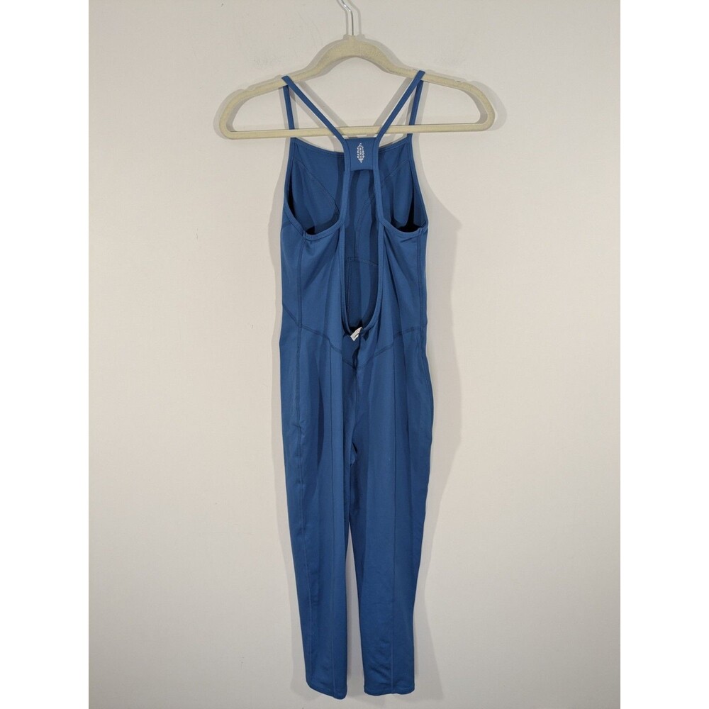 Free People Movement Ashford Side To Side One Piece Jumpsuit Blue Moon Size S - Picture 4 of 7